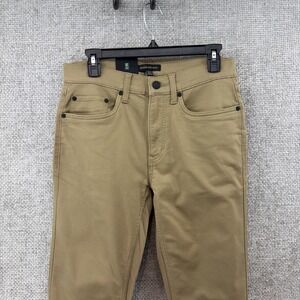 Banana Republic Mens 30x34 (Fits 30x32.5 )Tan Cotton Stretch Five Pocket Pants